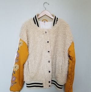 Free People Dandelion Furry Vasity Jacket